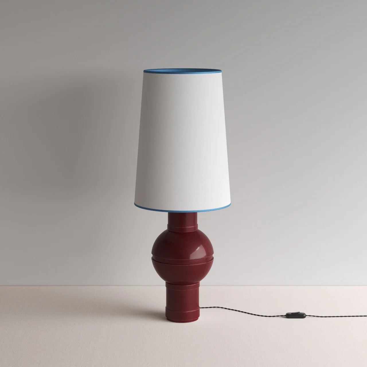 Orb Ceramic Table Lamp Base in Red - Image 17