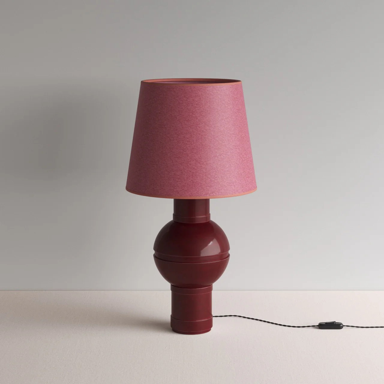 Orb Ceramic Table Lamp Base in Red - Image 6