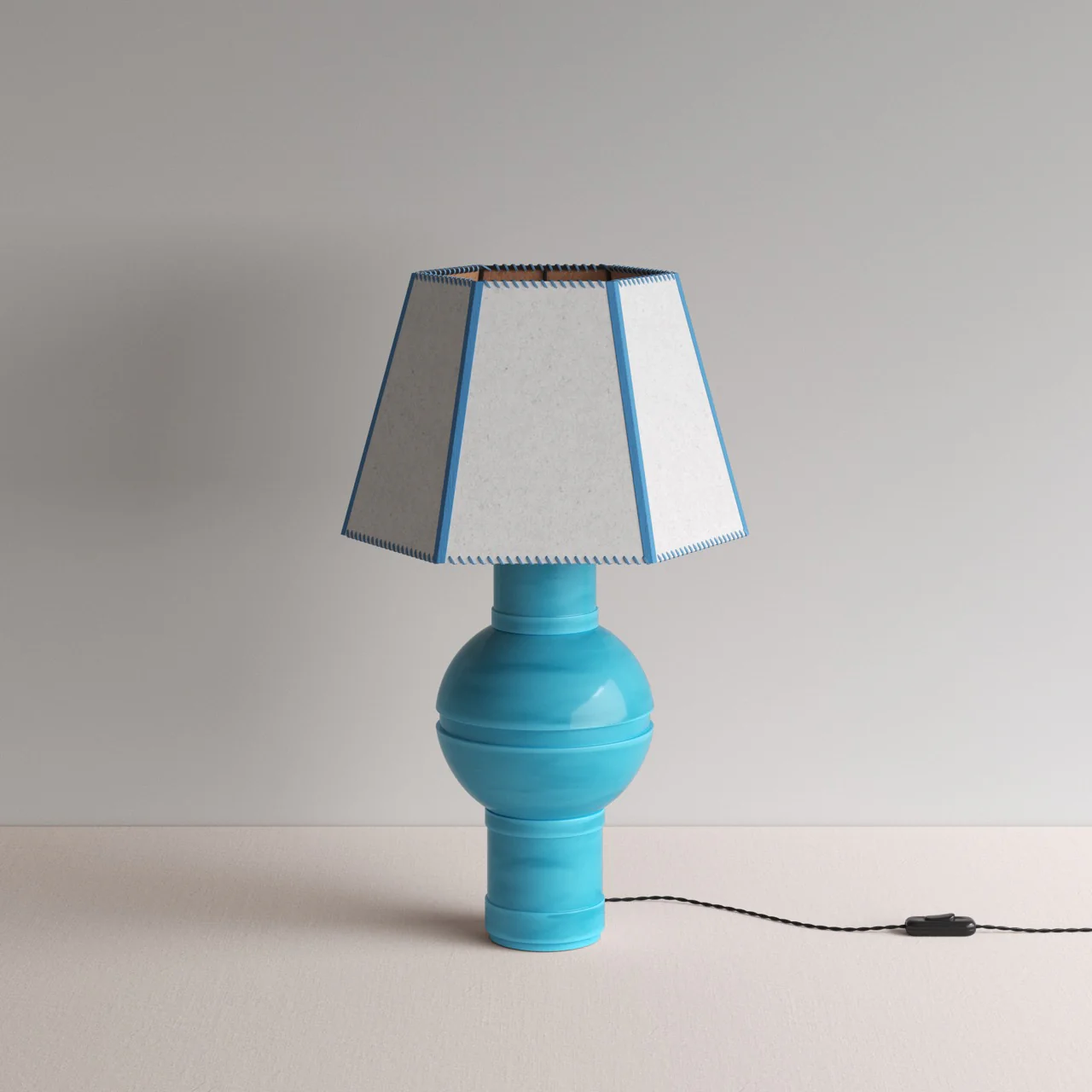 Orb Ceramic Table Lamp Base in Turquoise - Image 14