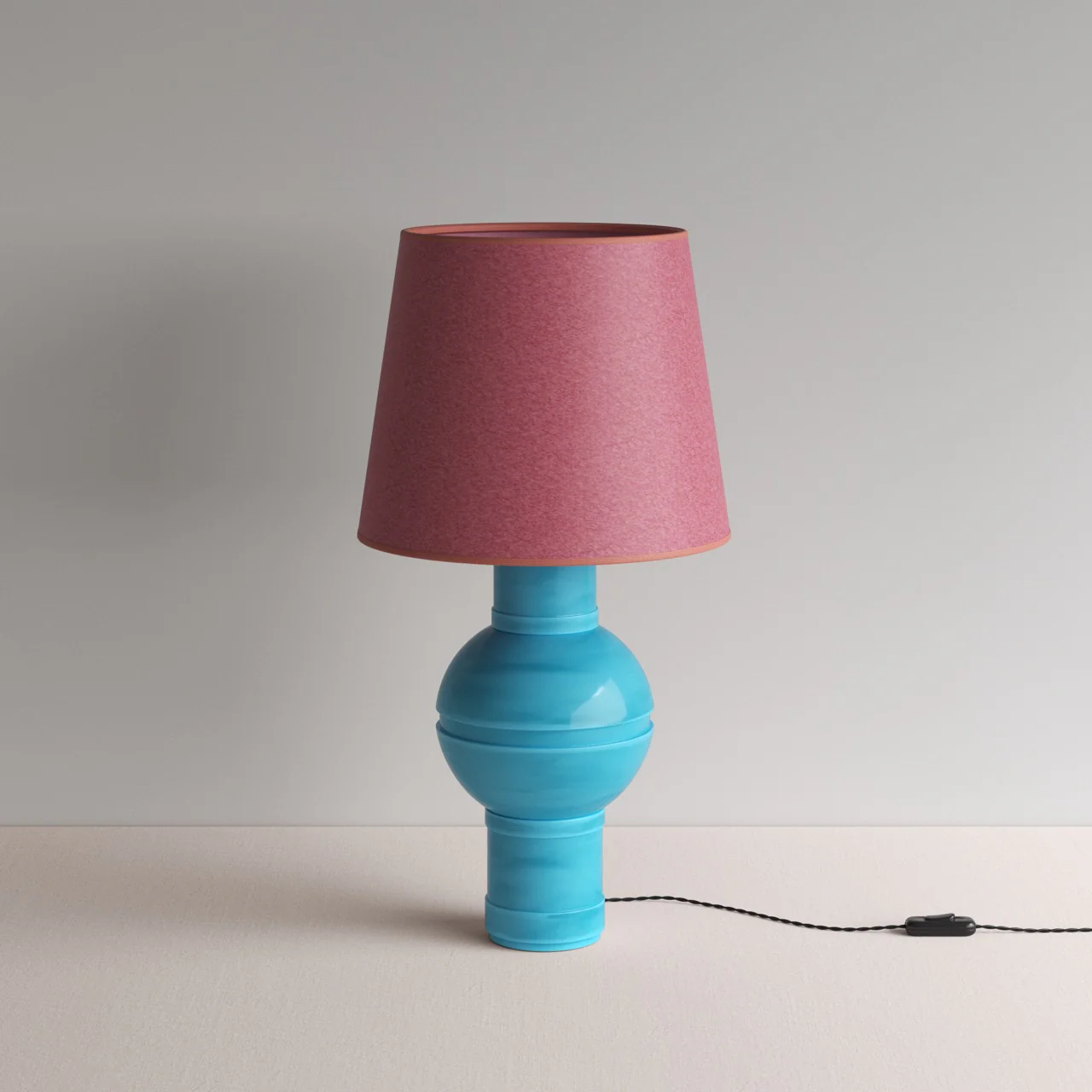 Orb Ceramic Table Lamp Base in Turquoise - Image 6