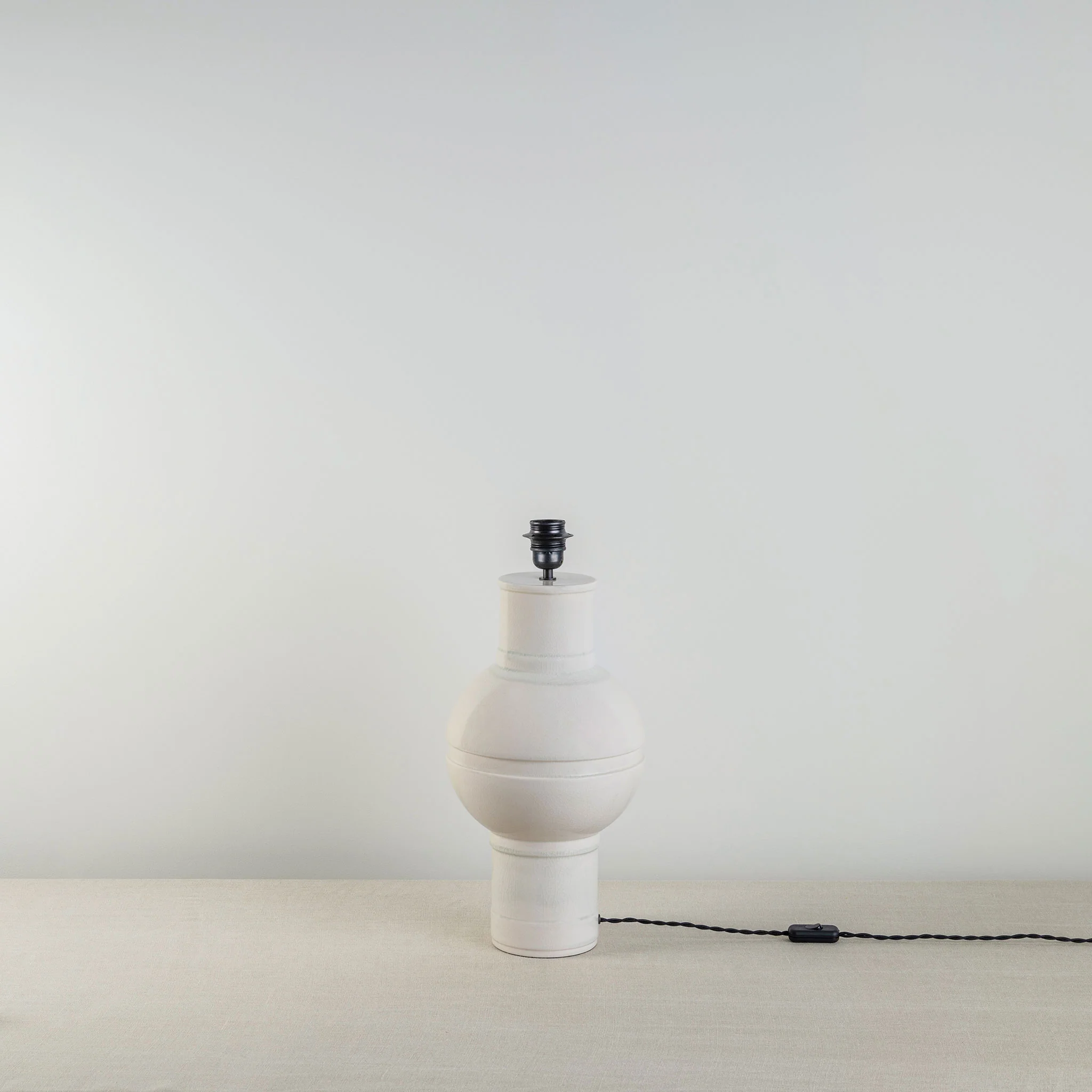 Orb Ceramic Table Lamp Base in Warm White - Image 3