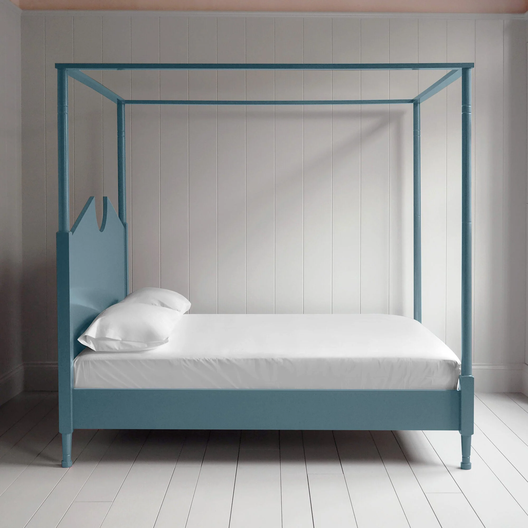 Out for the Count Four Poster Bed in Marine Blue - Image 4
