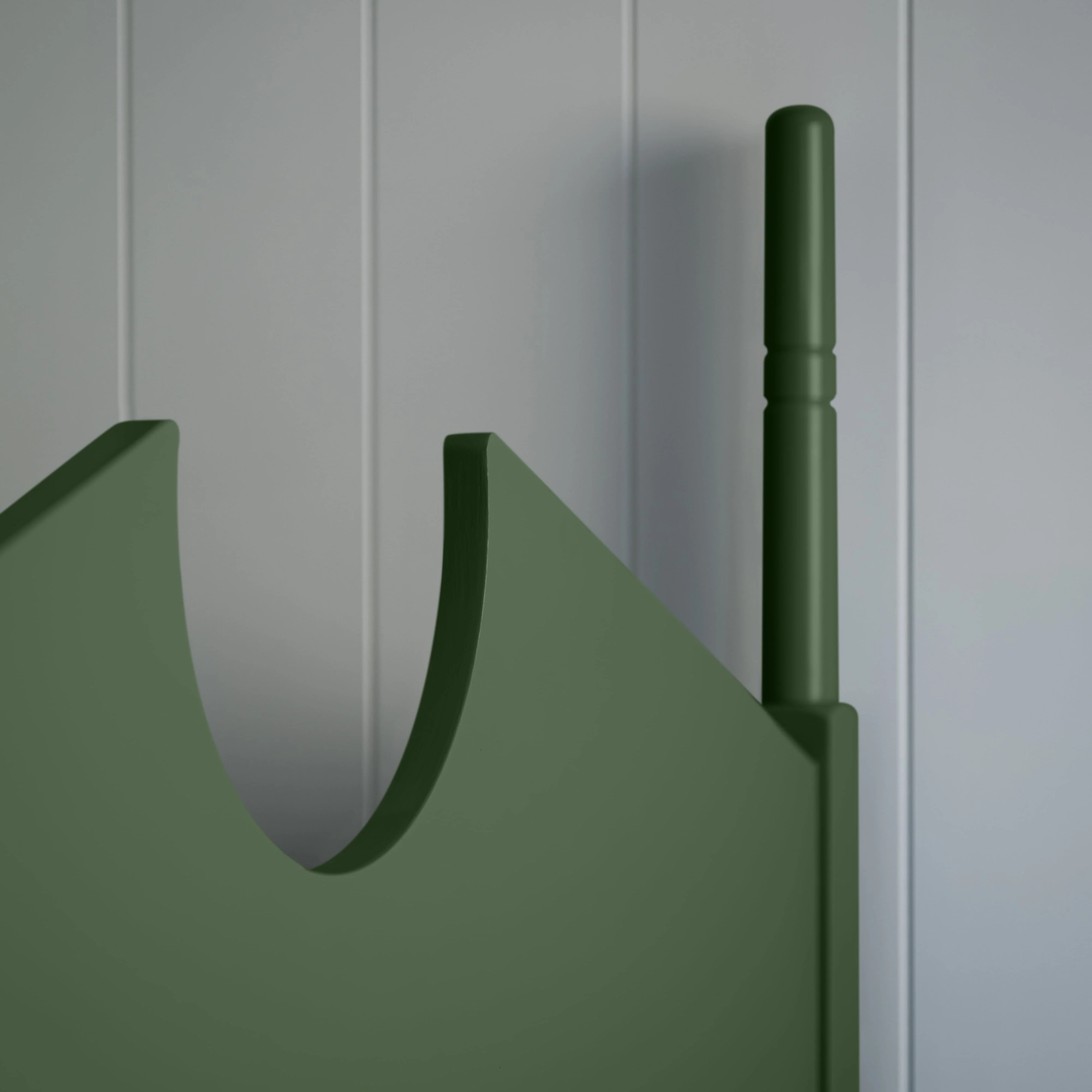 Out for the Count Three Quarter Poster Bed in Sage Green - Image 6