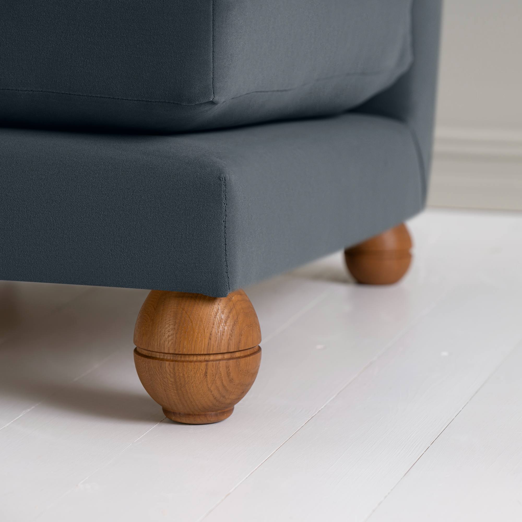 Perch Slipper Armchair in Classic Corduroy Harbour Blue - Image 6