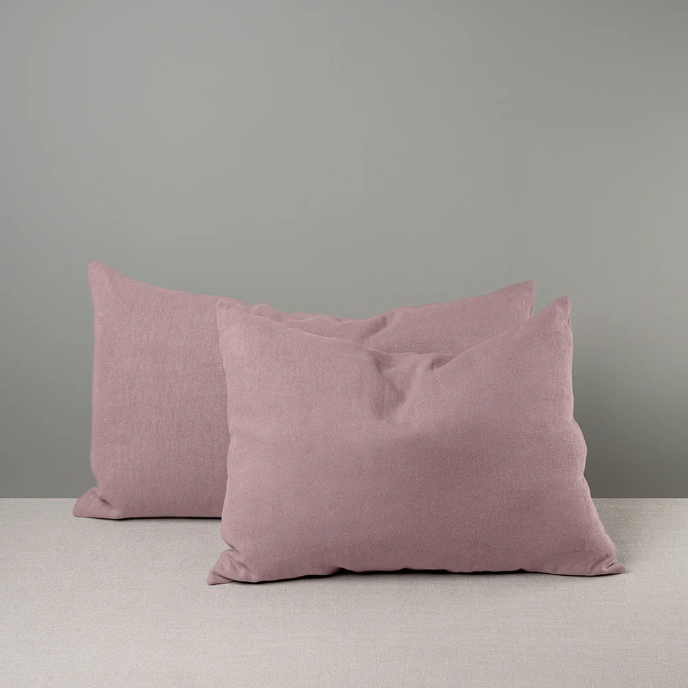 Rectangle Lollop Cushion in Laidback Linen, Heather