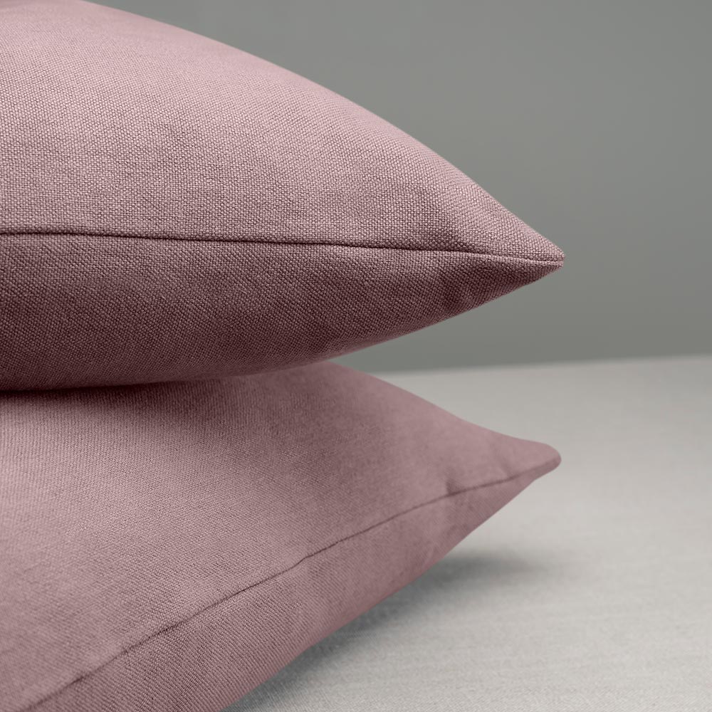 Rectangle Lollop Cushion in Laidback Linen, Heather - Image 2