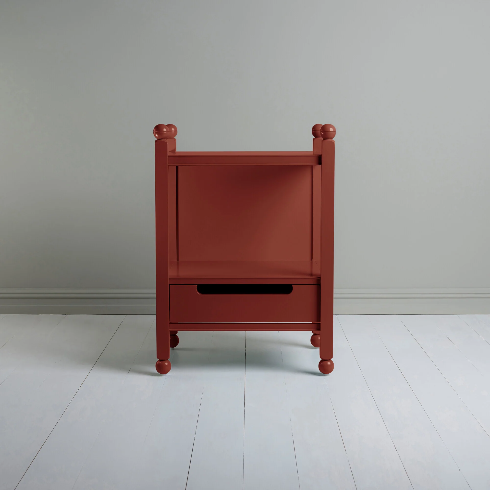 Slumber Bedside Table, Berry Red - Image 4