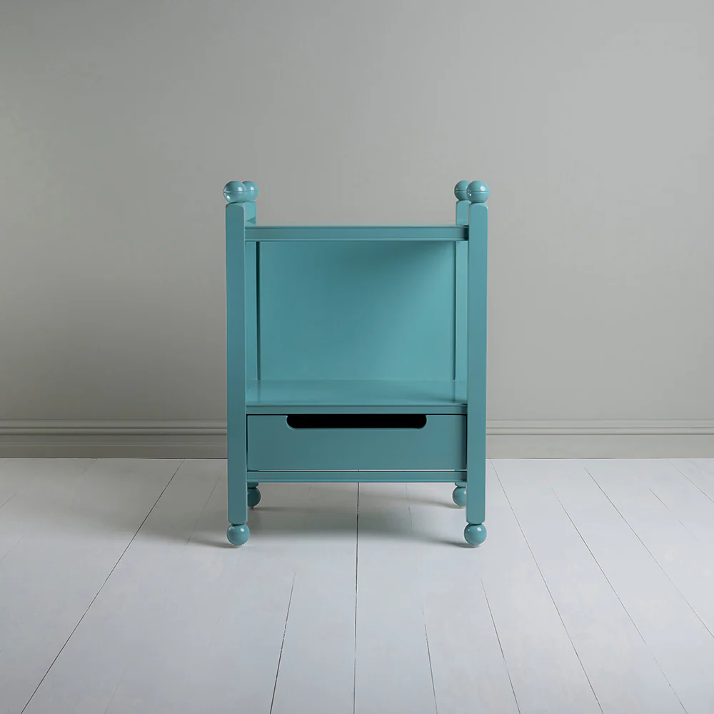 Slumber Bedside Table, Turquoise Blue - Image 4