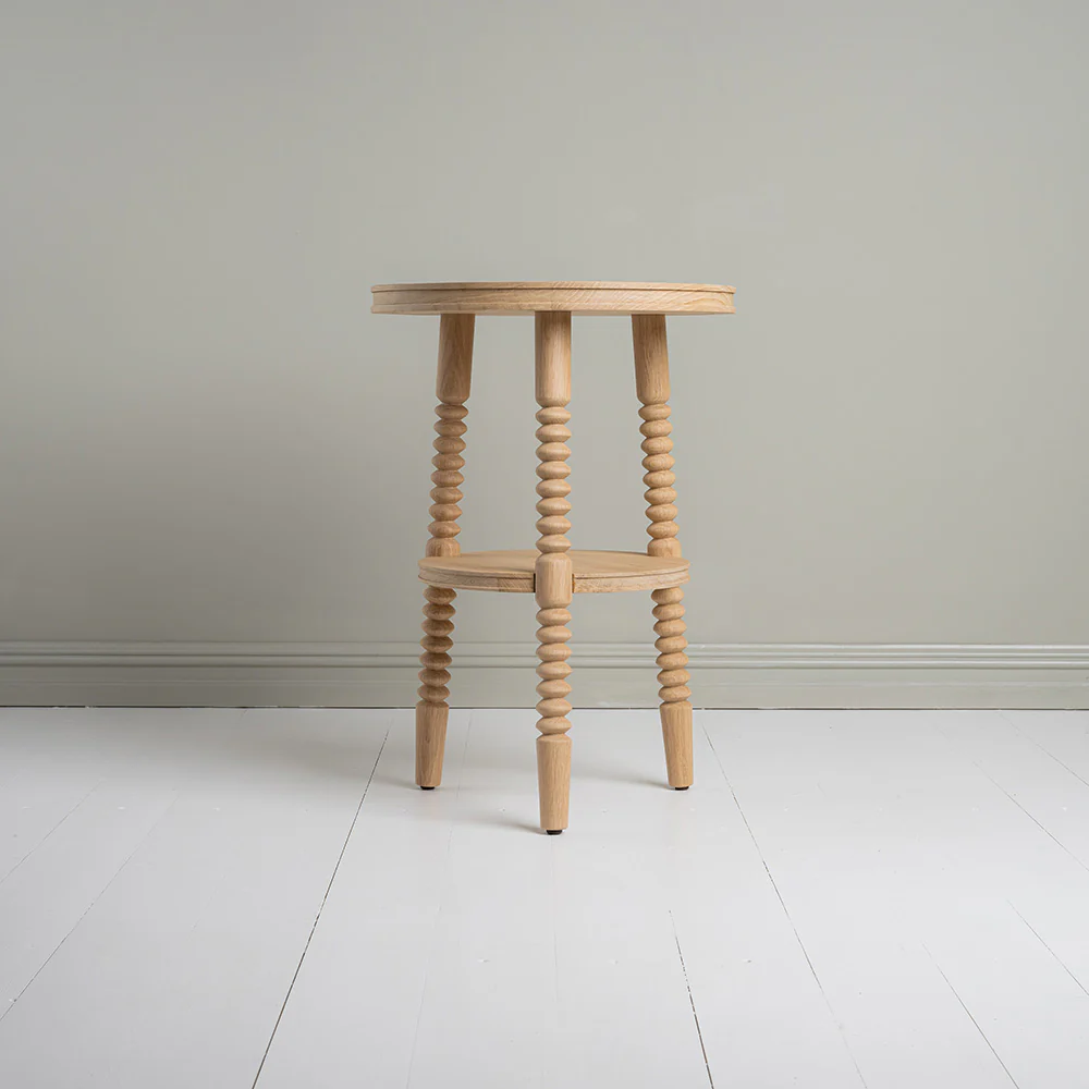 Spindle Side Table, Oiled Oak - Image 3
