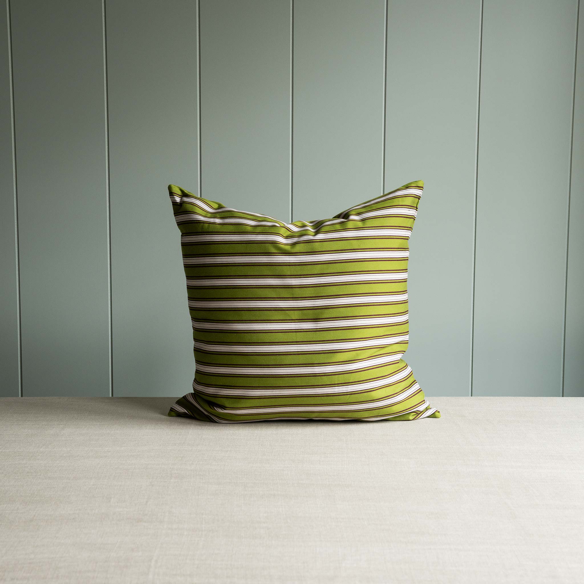 Square Kip Cushion in Colonnade Cotton, Green Wine - Image 6