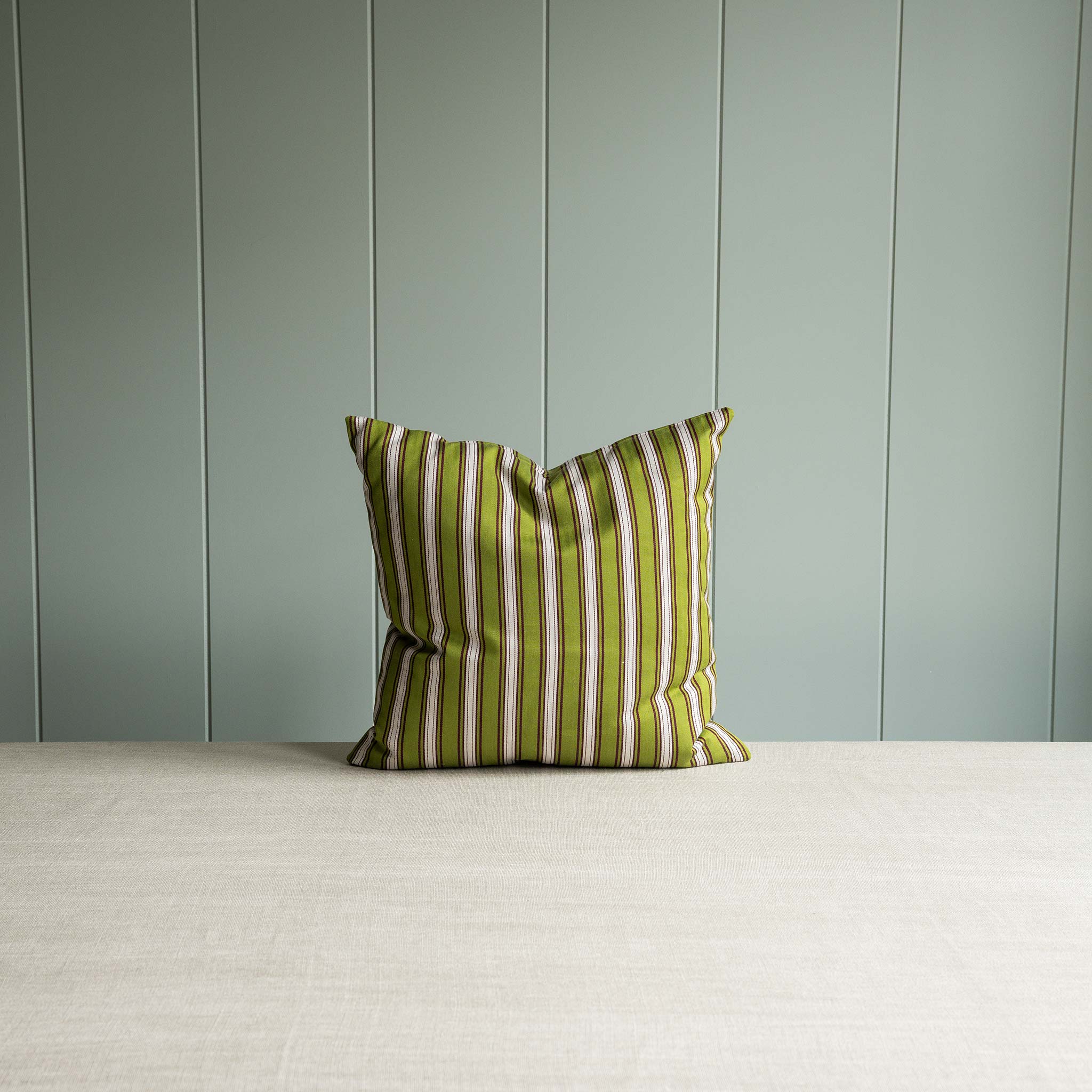 Square Kip Cushion in Colonnade Cotton, Green Wine - Image 8