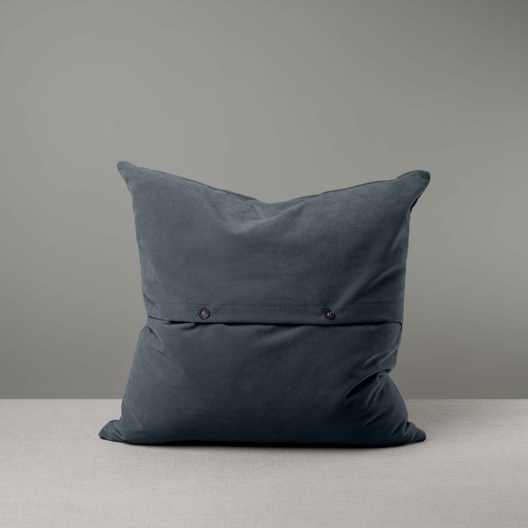 Square Kip Cushion in Intelligent Velvet, Mercury - Image 5