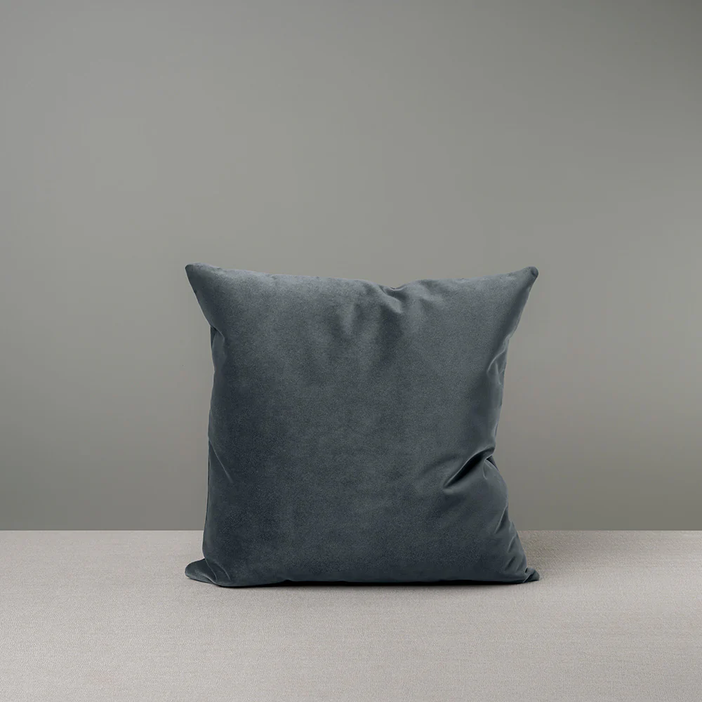 Square Kip Cushion in Intelligent Velvet, Mercury - Image 6
