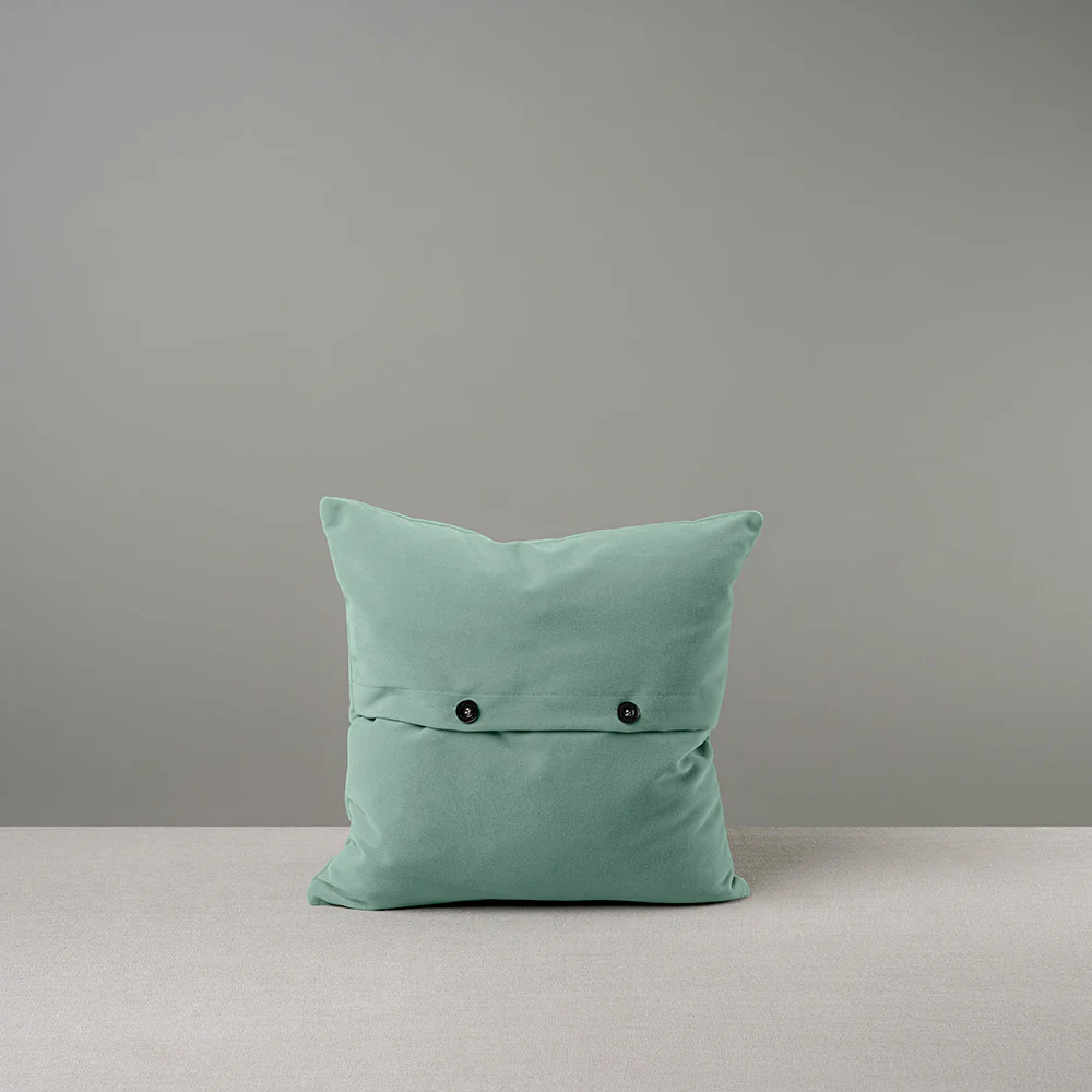 Square Kip Cushion in Intelligent Velvet, Sea Mist - Image 9