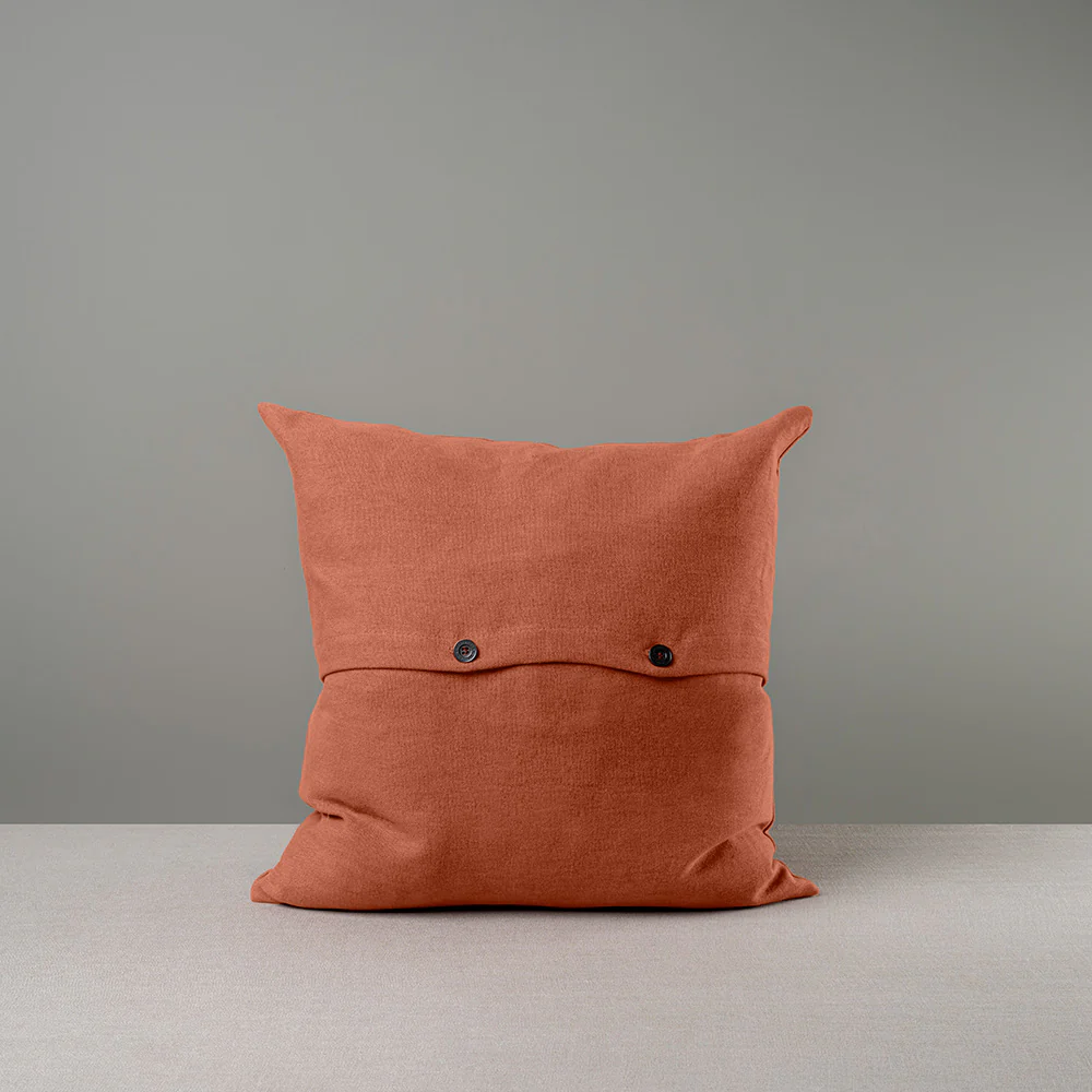Square Kip Cushion in Laidback Linen, Cayenne - Image 7