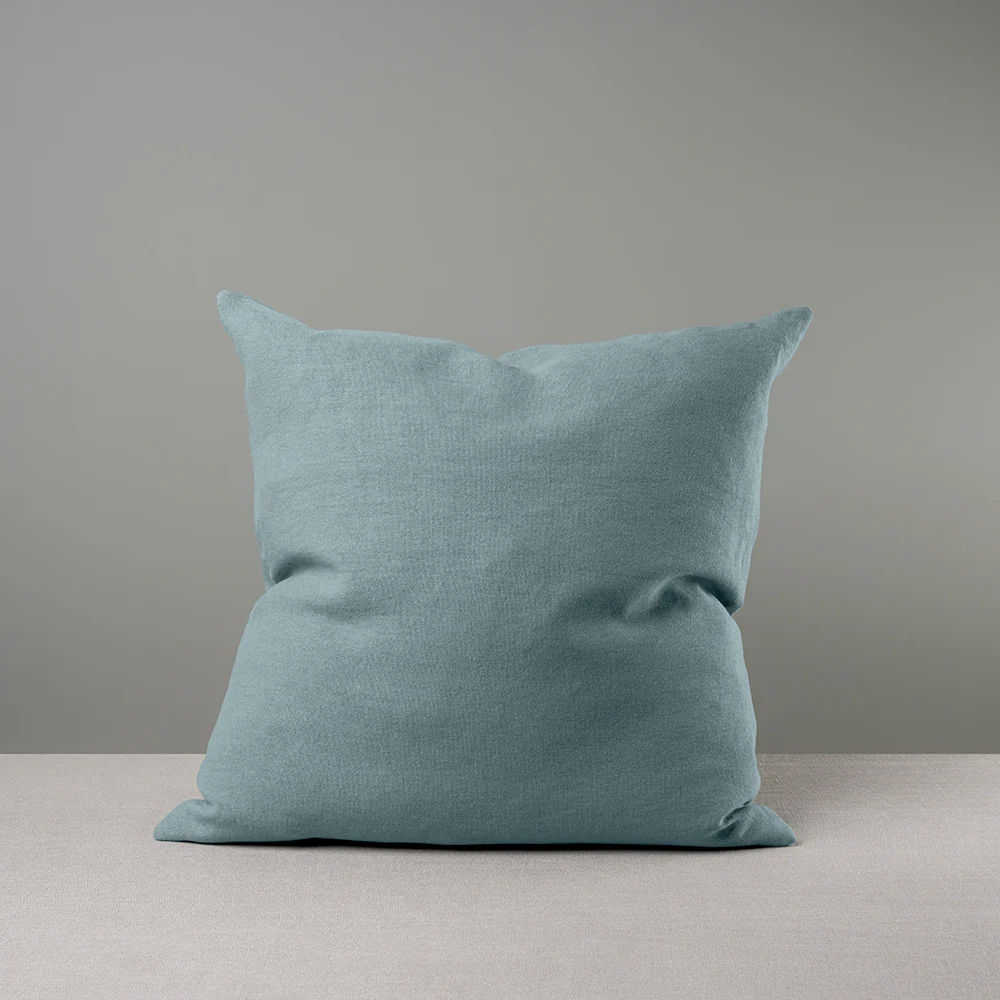 Square Kip Cushion in Laidback Linen, Cerulean - Image 4