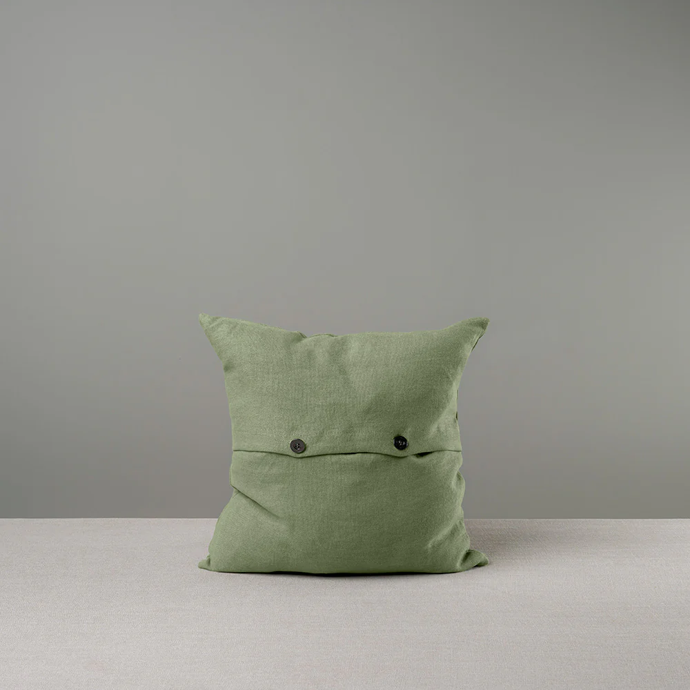 Square Kip Cushion in Laidback Linen, Moss - Image 9