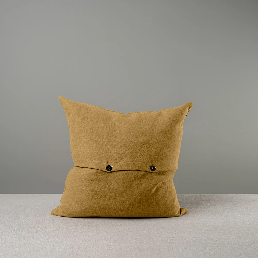 Square Kip Cushion in Laidback Linen, Ochre - Image 7