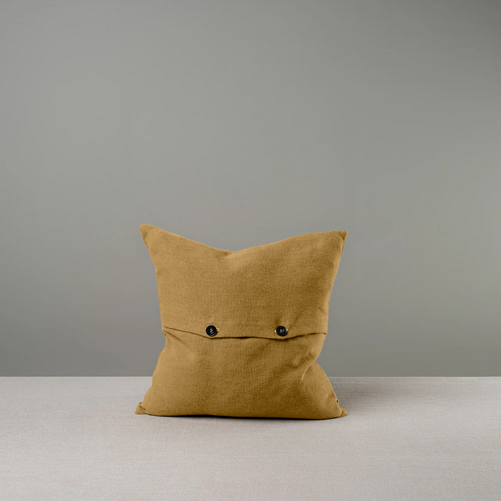 Square Kip Cushion in Laidback Linen, Ochre - Image 9