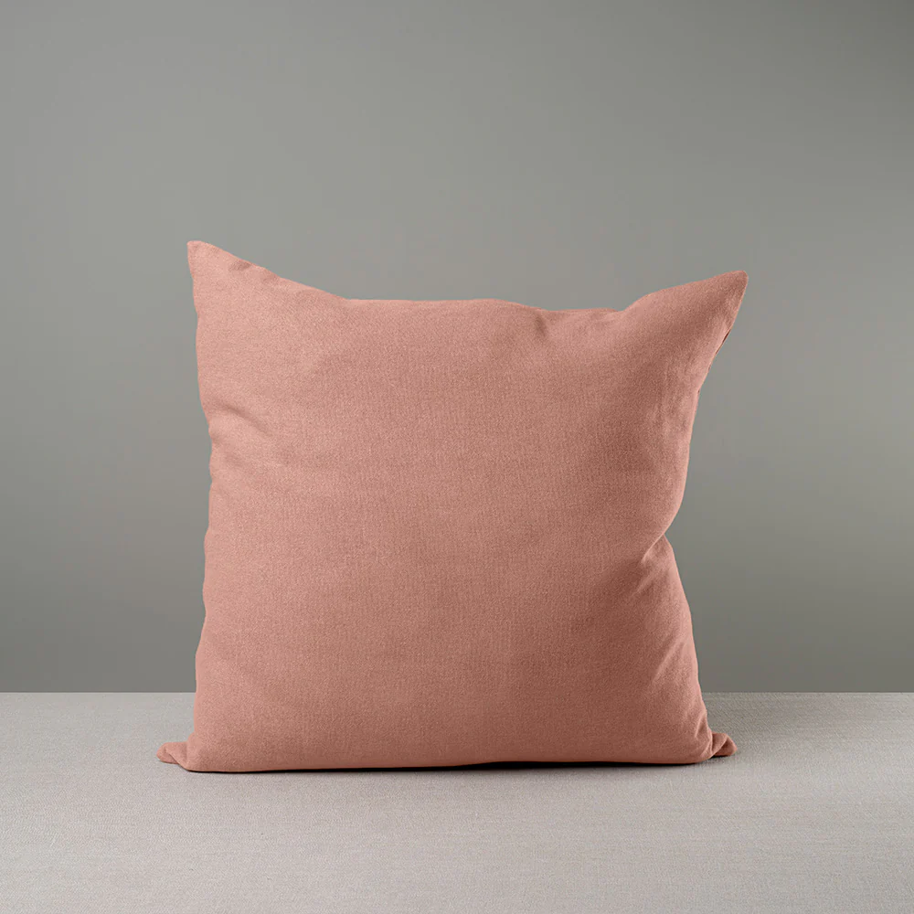 Square Kip Cushion in Laidback Linen, Roseberry - Image 4