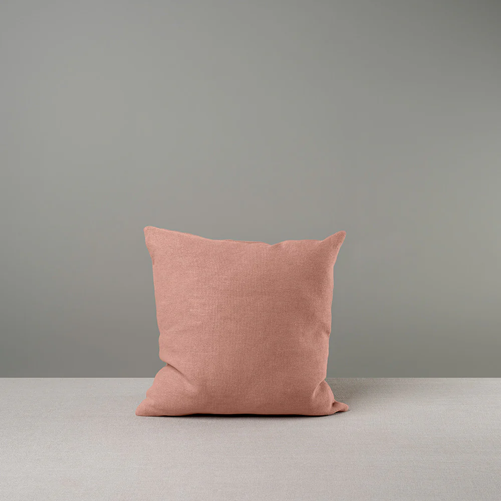 Square Kip Cushion in Laidback Linen, Roseberry - Image 8