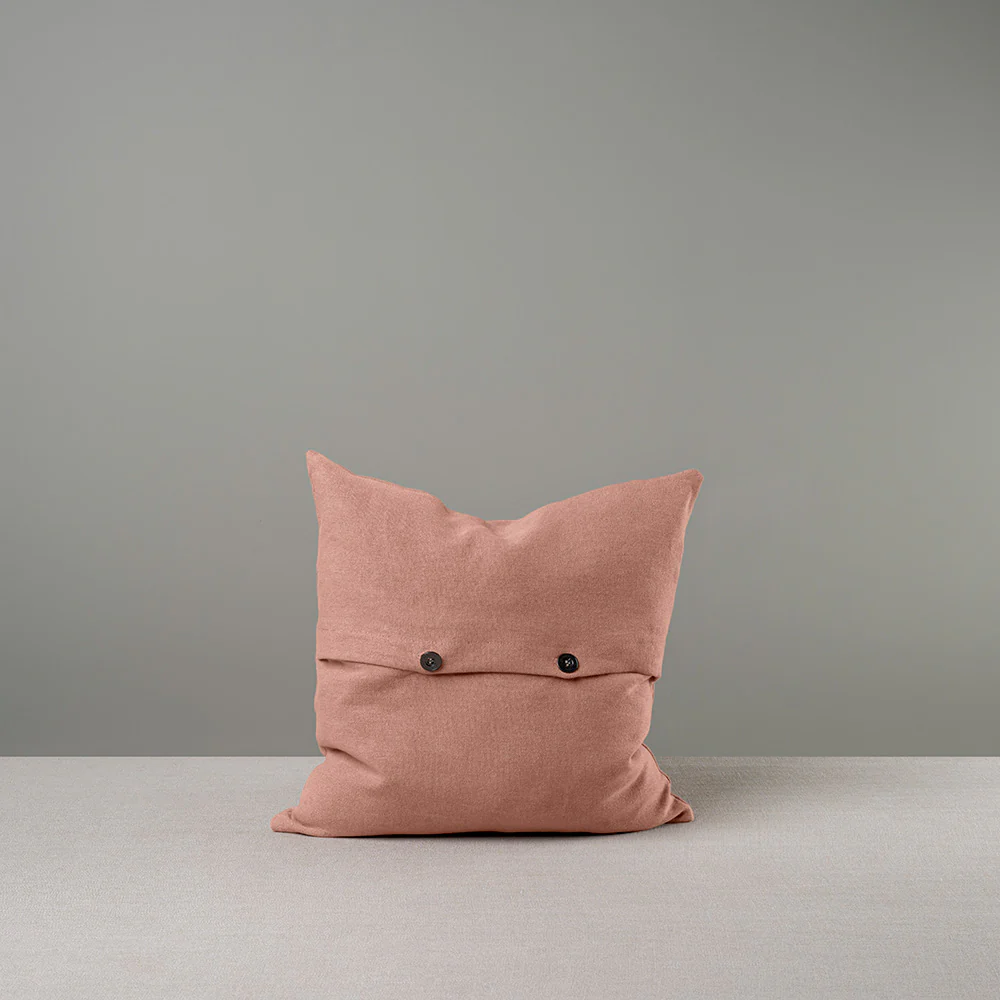 Square Kip Cushion in Laidback Linen, Roseberry - Image 9