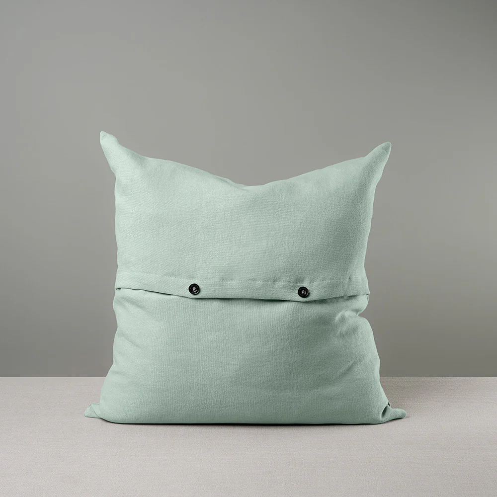 Square Kip Cushion in Laidback Linen, Sky - Image 5