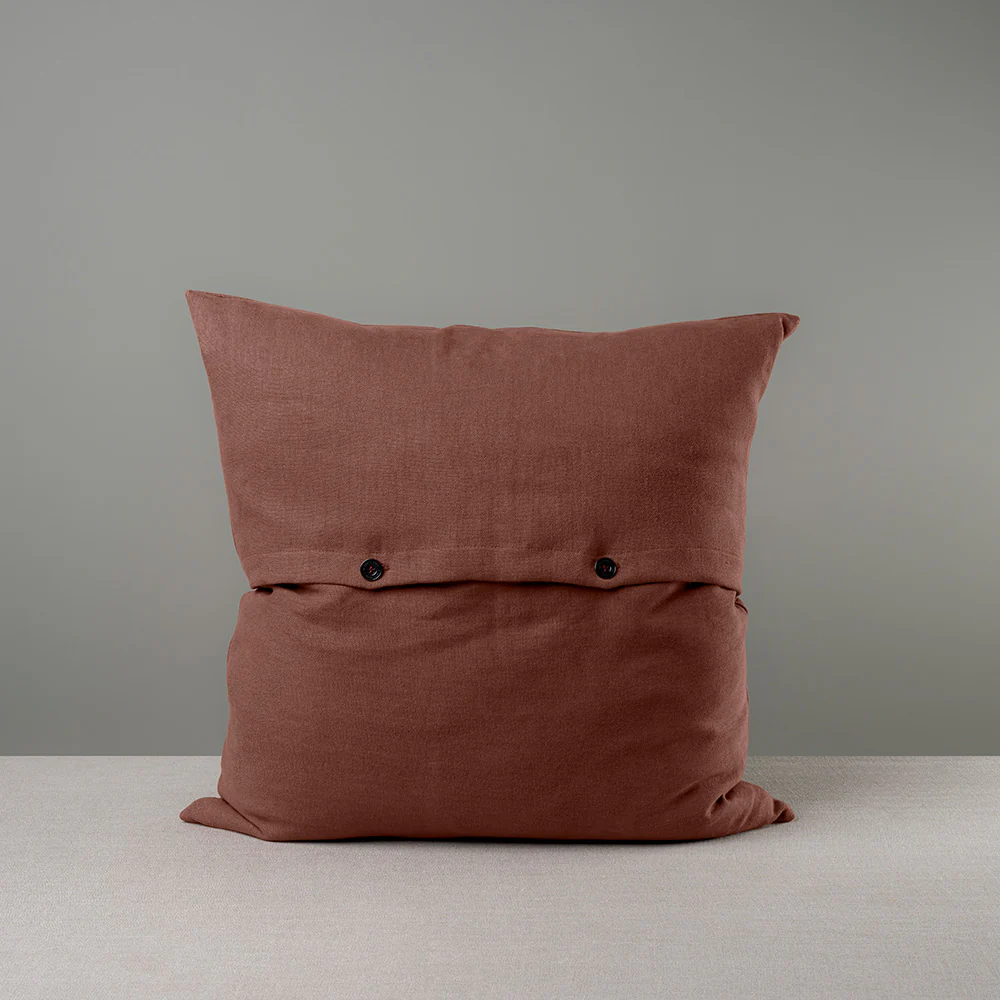 Square Kip Cushion in Laidback Linen, Sweet Briar - Image 5