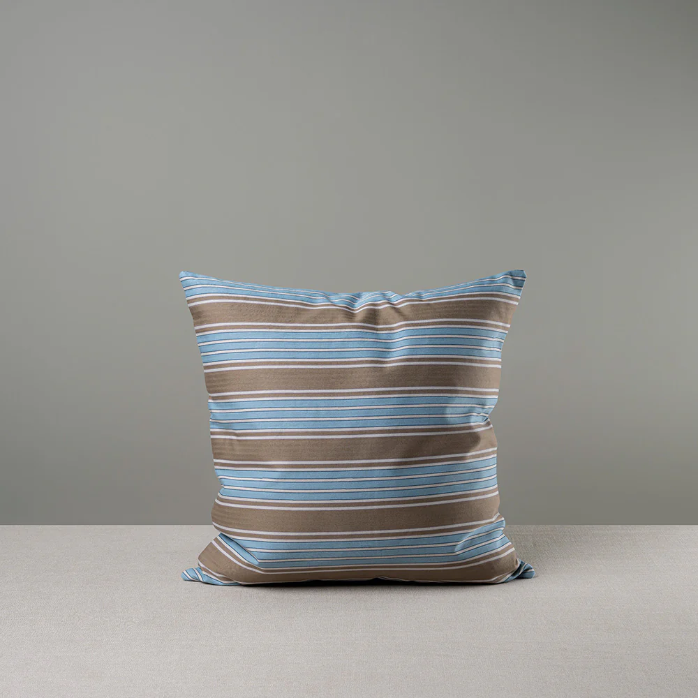 Square Kip Cushion in Regatta Cotton, Blue - Image 7