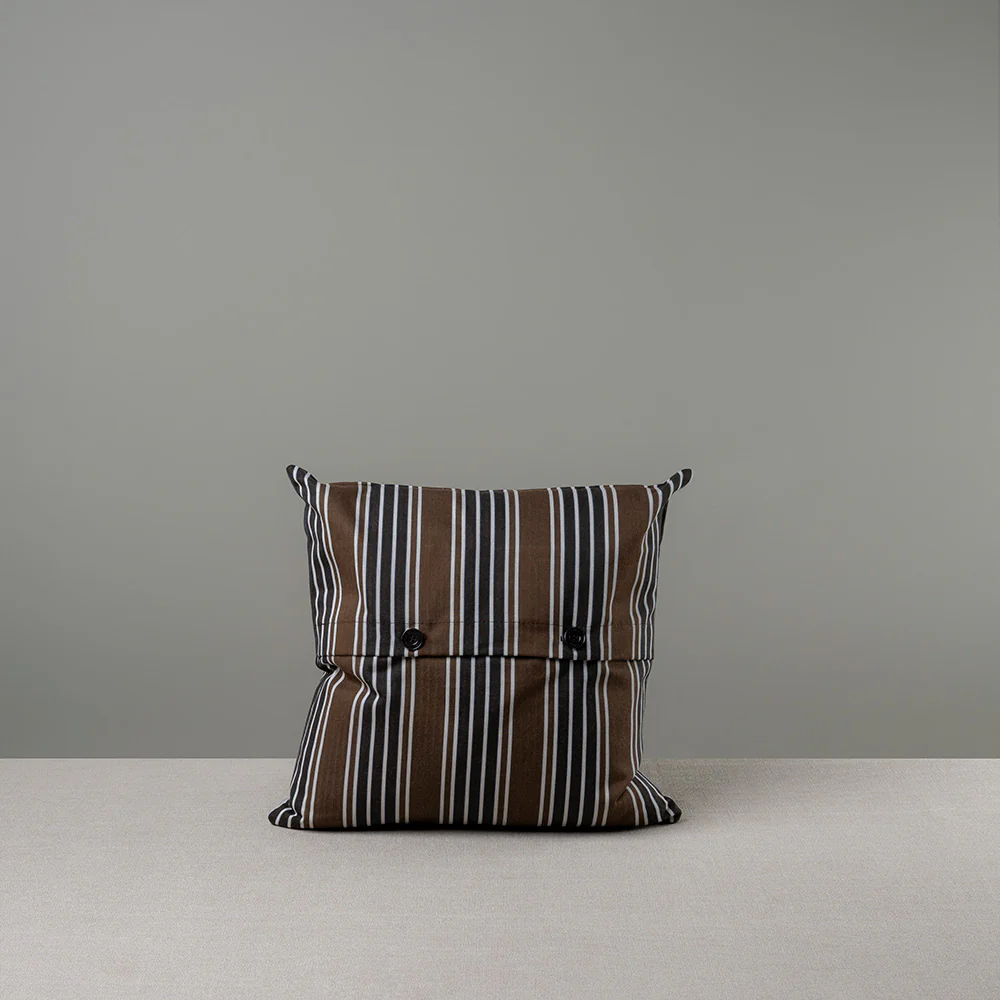 Square Kip Cushion in Regatta Cotton, Charcoal - Image 8