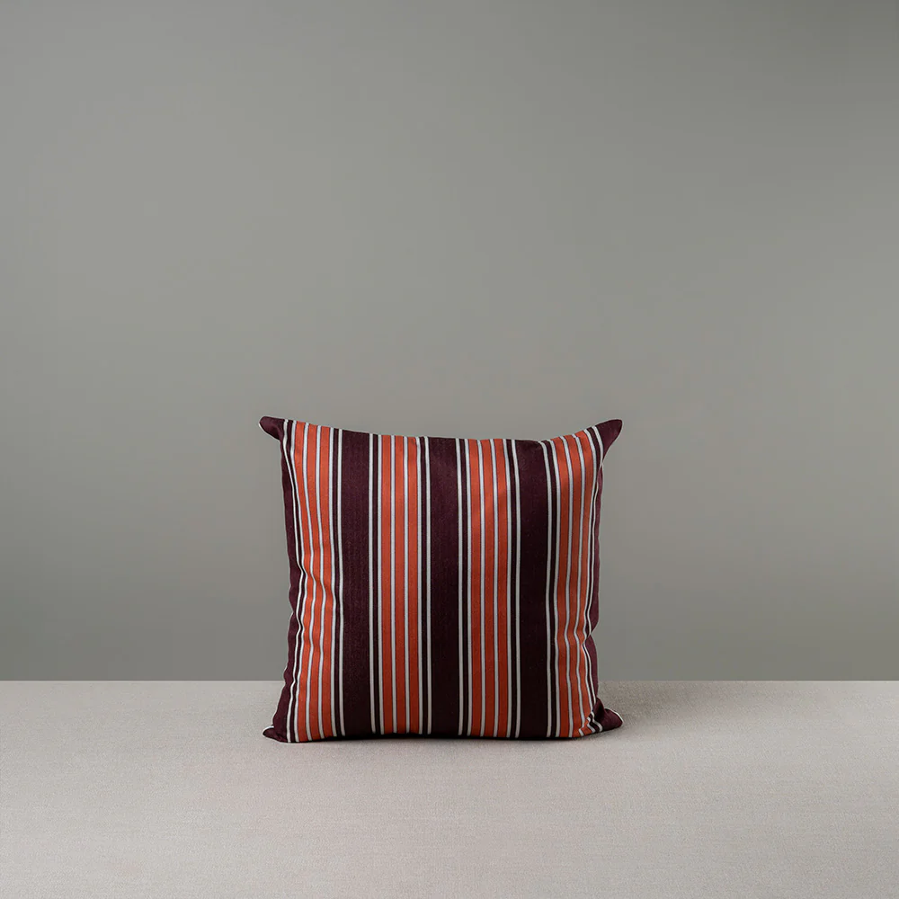 Square Kip Cushion in Regatta Cotton, Flame - Image 8
