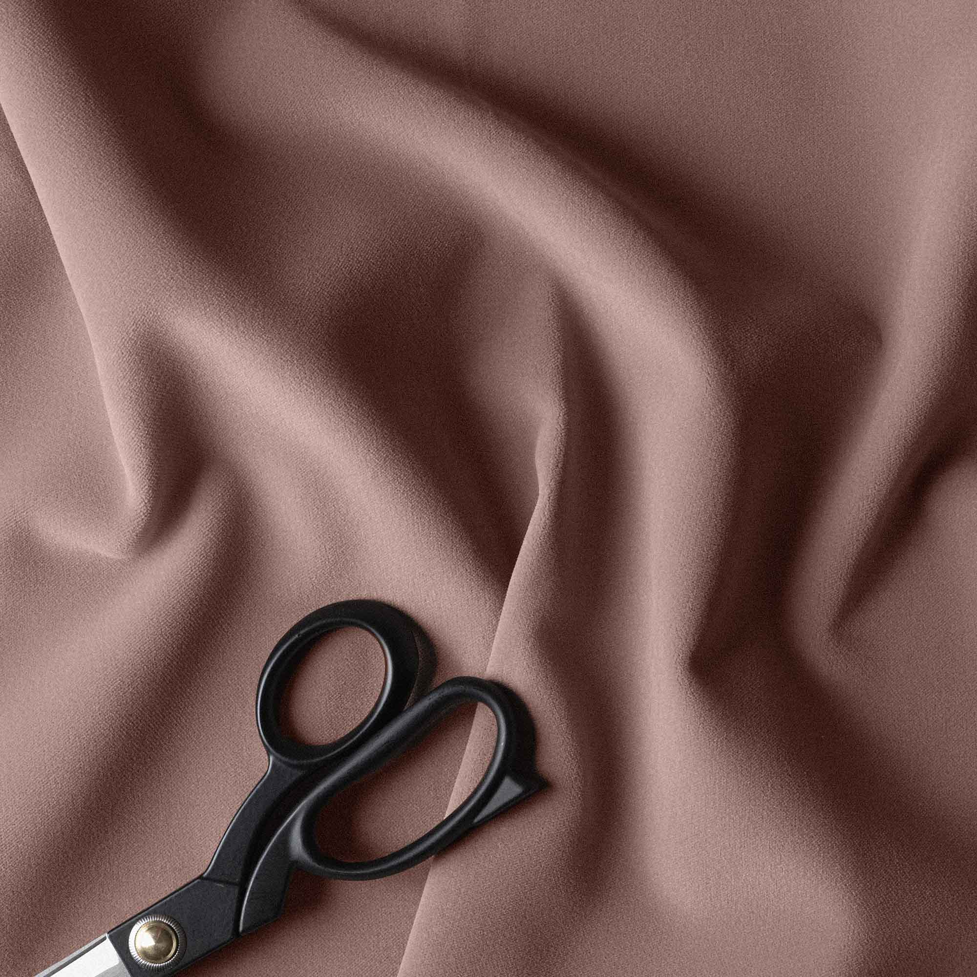 Thither Hexagonal Ottoman in Intelligent Velvet Dusky Pink - Image 9