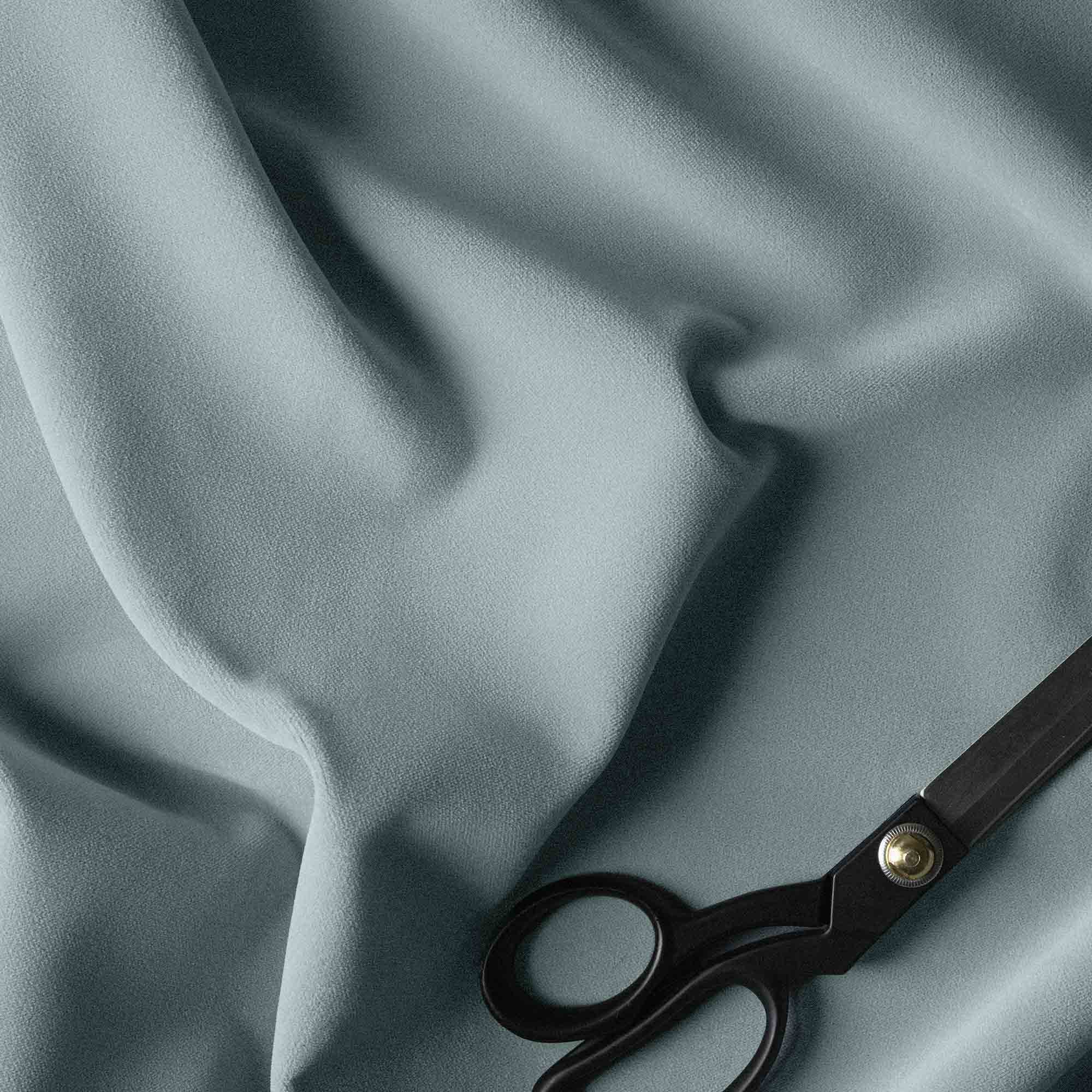 Thither Hexagonal Ottoman in Intelligent Velvet Mineral - Image 9