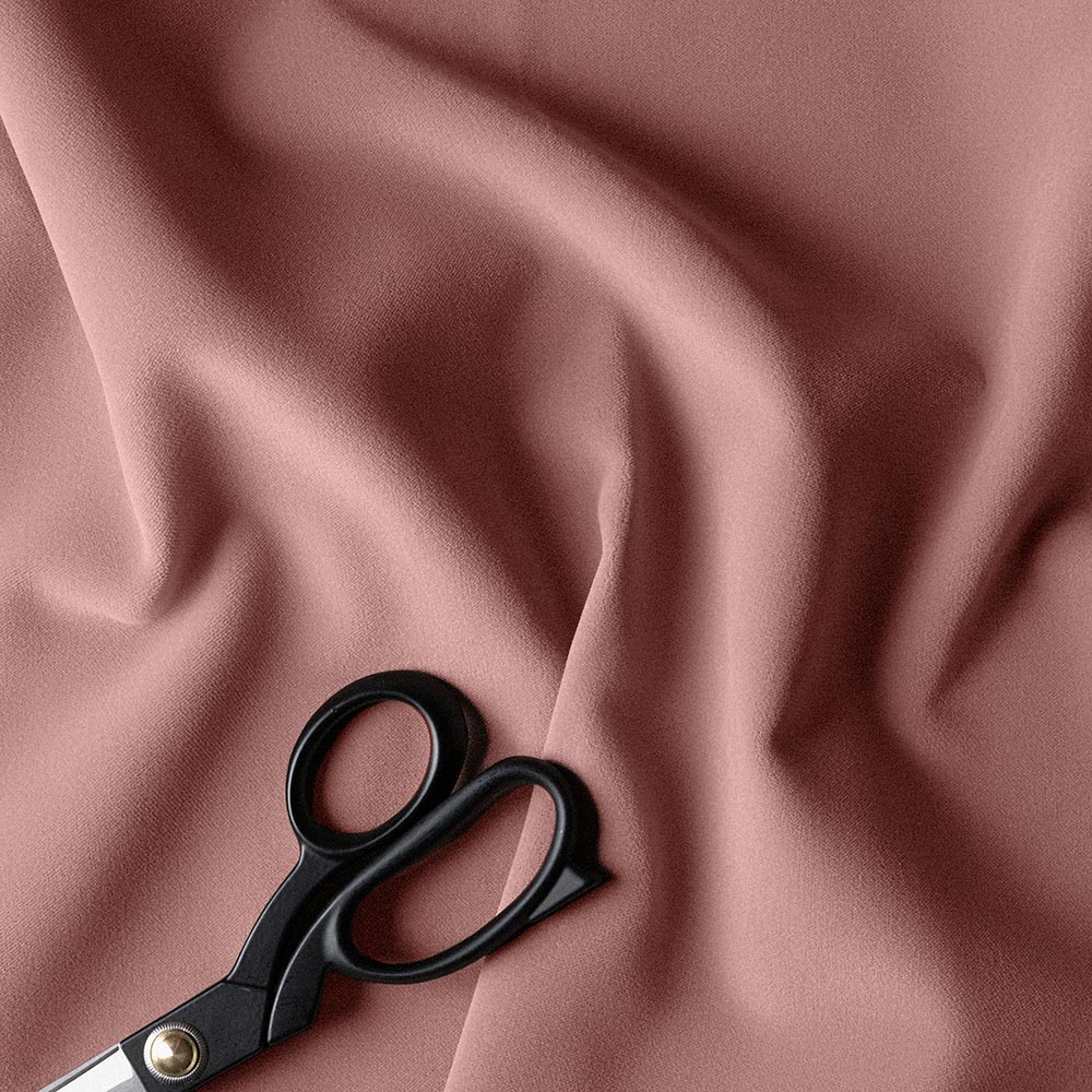 Thither Hexagonal Ottoman in Intelligent Velvet Rose - Image 9