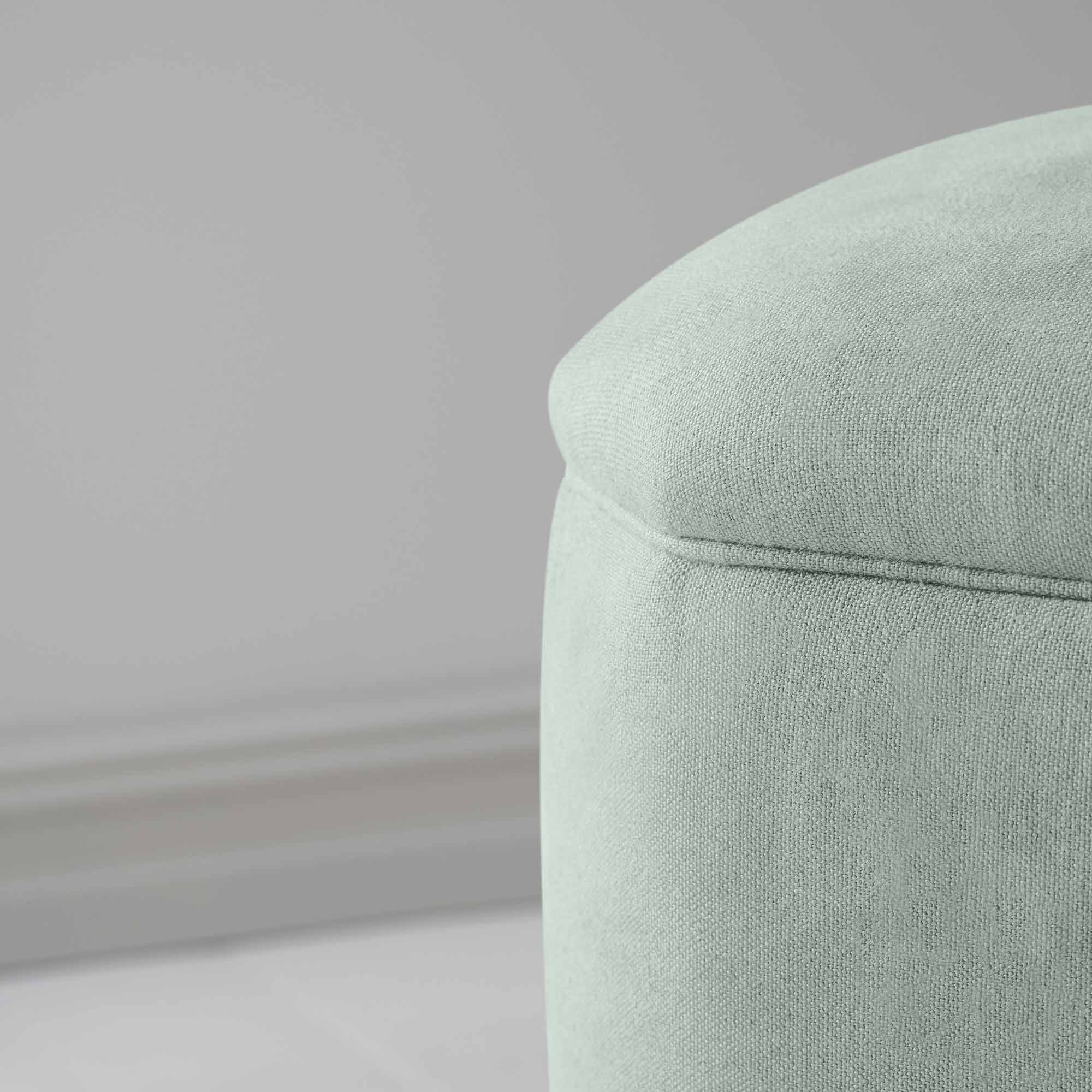 Thither Hexagonal Ottoman in Laidback Linen Sky - Image 5