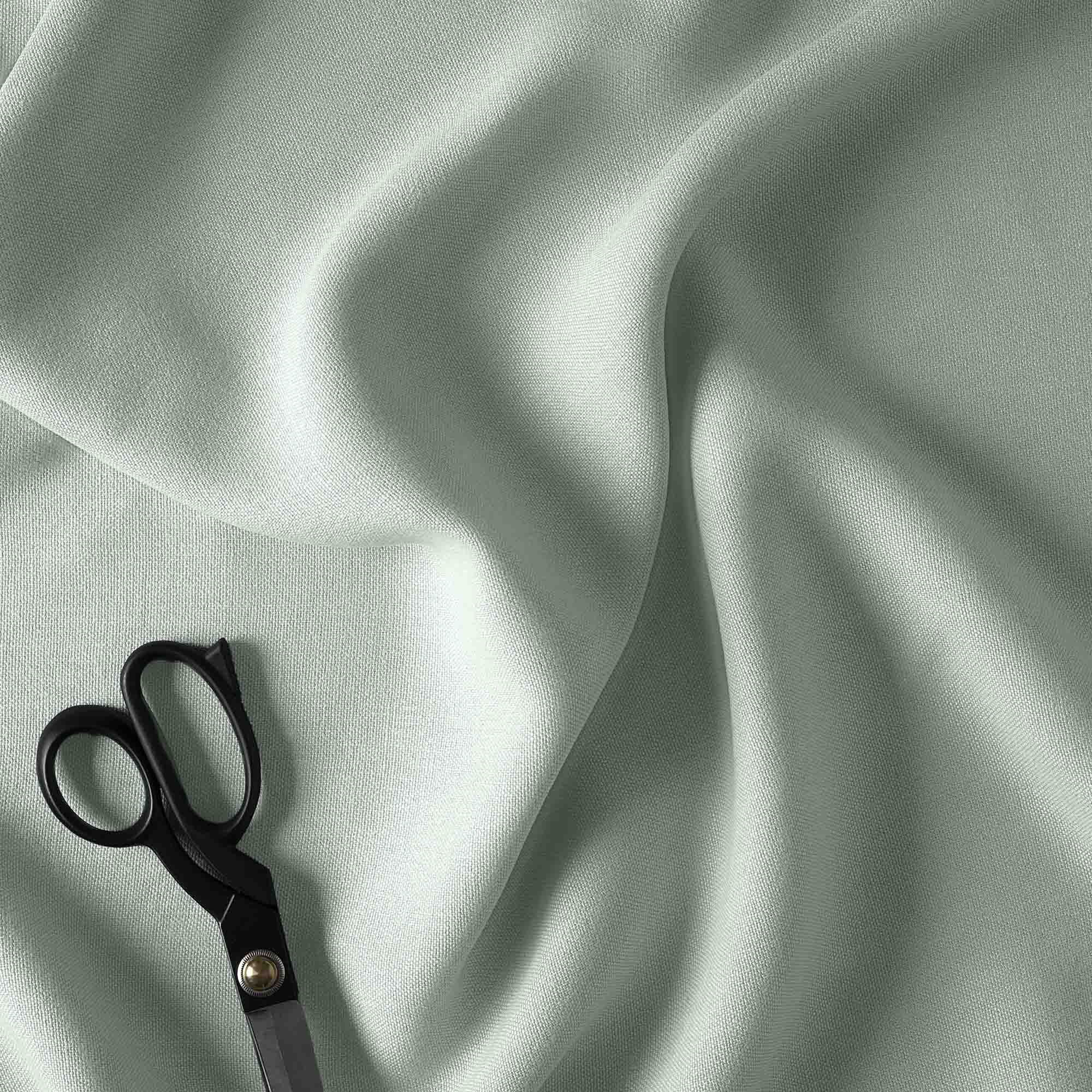 Thither Hexagonal Ottoman in Laidback Linen Sky - Image 9