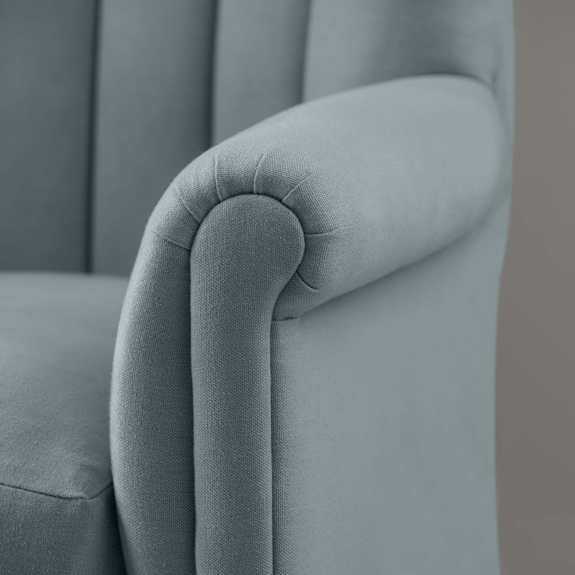 Time Out Armchair in Laidback Linen Cerulean - Image 7