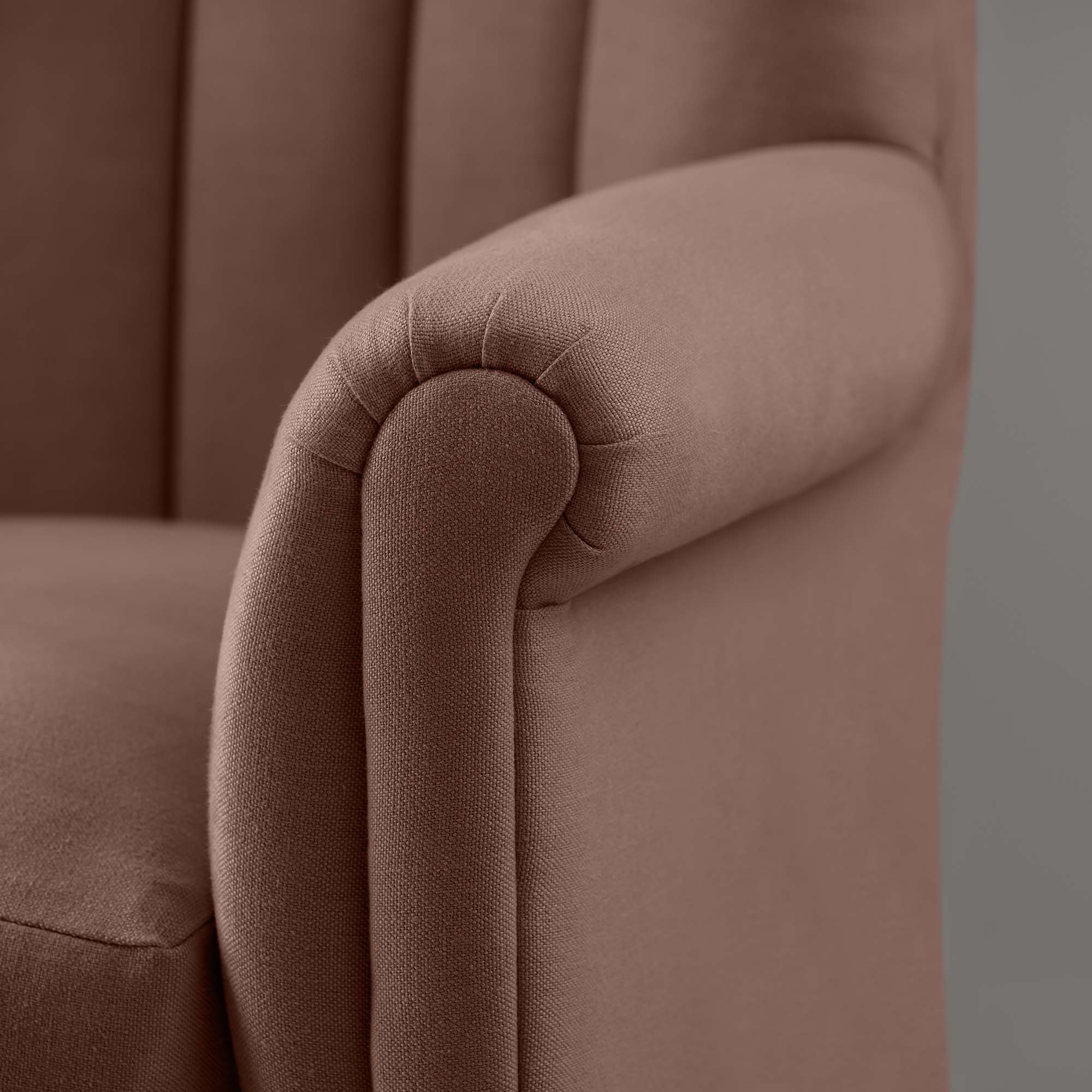 Time Out Armchair in Laidback Linen Sweet Briar - Image 7
