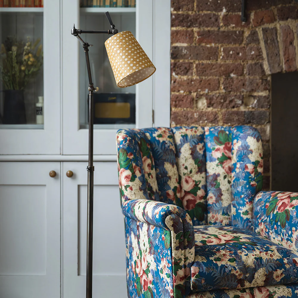 To The Point Batik Paper Empire Lamp Shade in Spotty Dotty Tan - Image 5