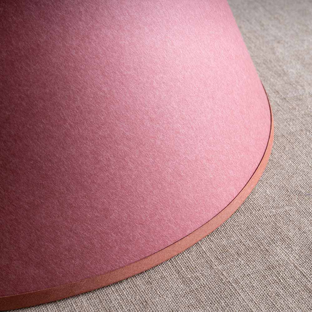 Townhouse Empire Lamp Shade in Burgundy with Pink Trim - Image 3